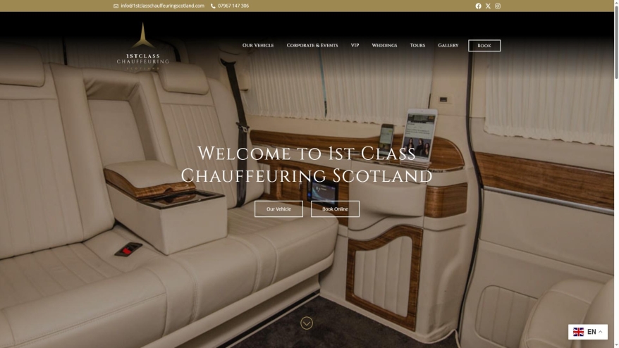 1stclasschauffeuringscotland.com